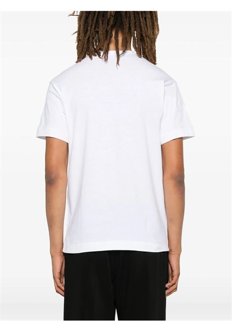 printed logo t-shirt unisex white COMME DES GARÇONS PLAY | AX-T068-0511